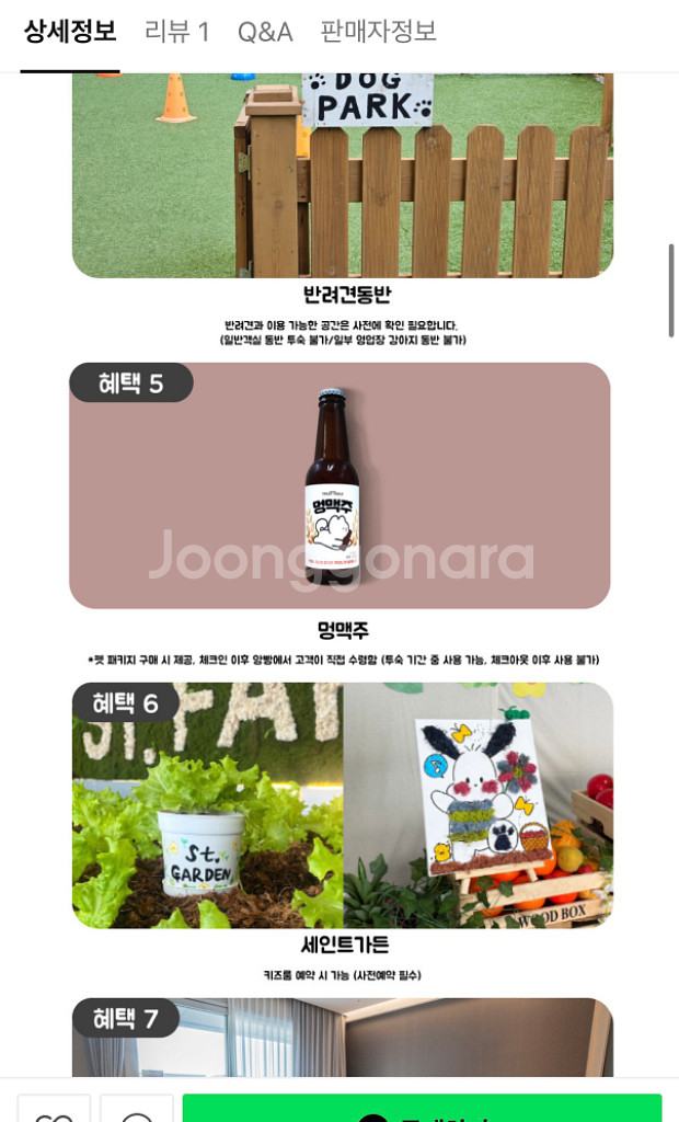 강릉 세인트존스 2/19-20 펫룸 숙박권 풀패키지--3