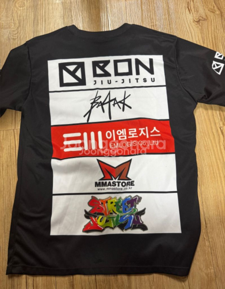 MMA티셔츠 팀 스폰서 티셔츠 블랙컴뱃 팬츠 일괄판매--1