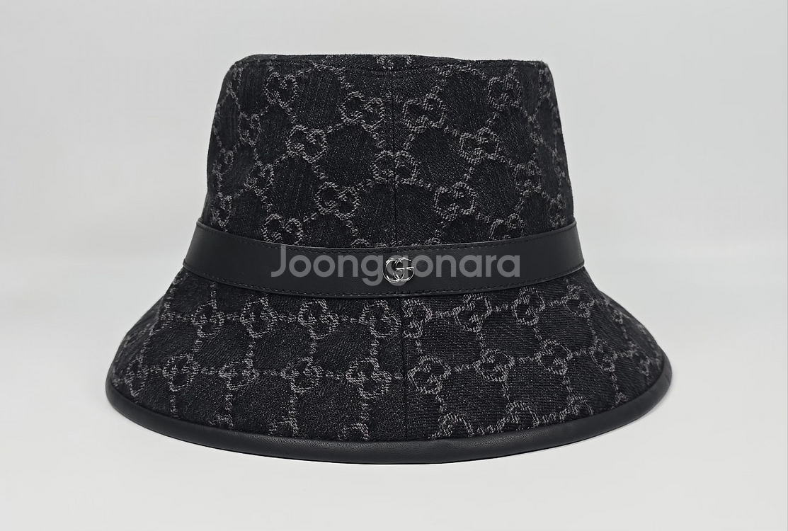 구찌 GG 데님 버킷햇 ( M )--1
