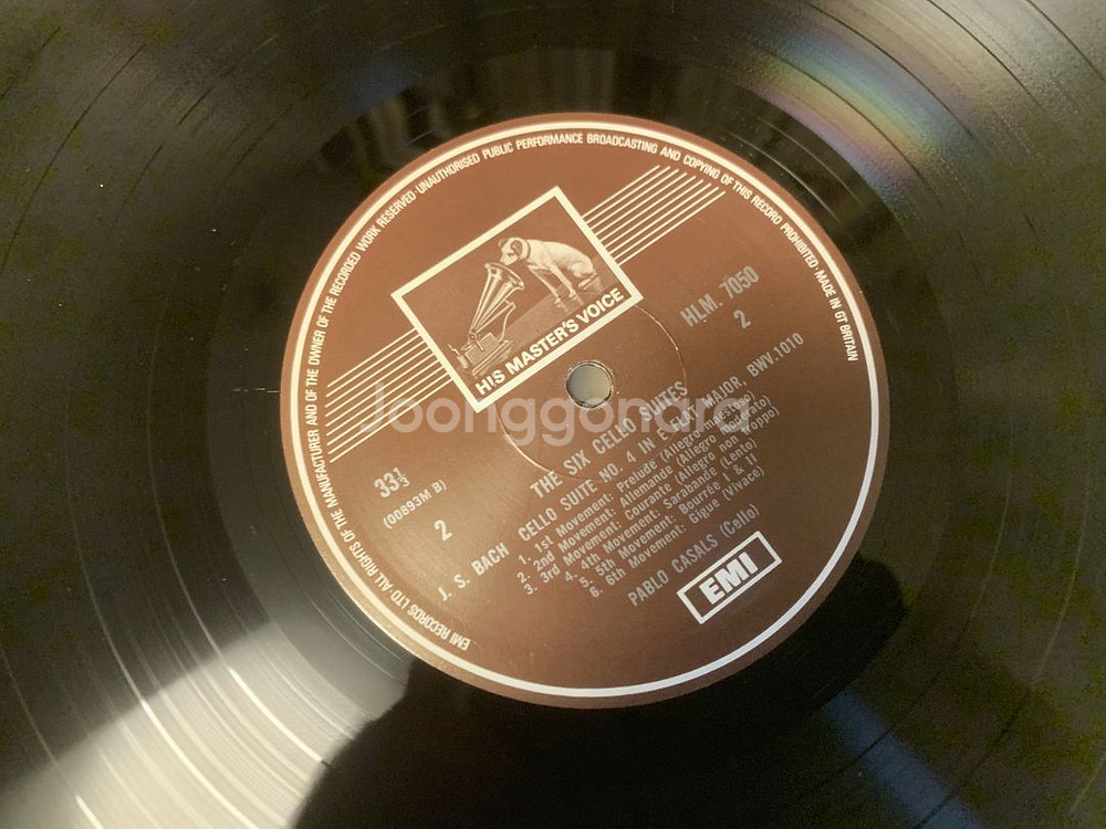 파블로 카잘스 첼로 모음집 lp--2