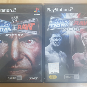 wwe 스맥다운 vs 로우 ps2 게임 2개