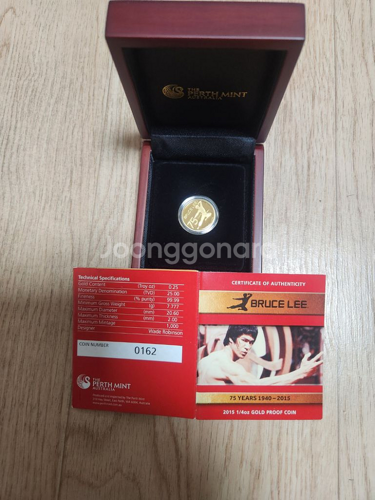 이소룡 ( BRUCE LEE ) 기념 주화 세트--1
