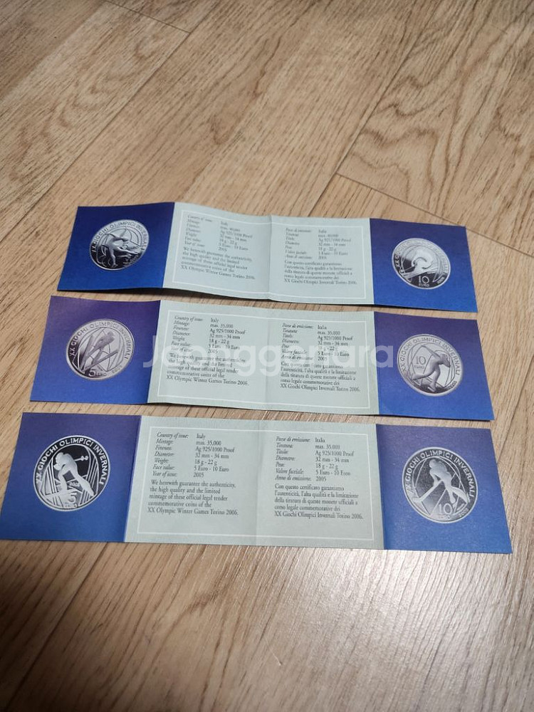 2006 토리노 동계올림픽 기념주화 세트--3