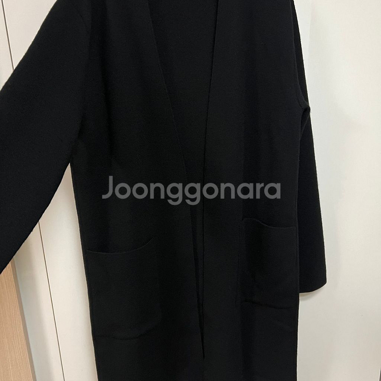 한섬 클럽모나코 울100% 오픈 롱가디건--5
