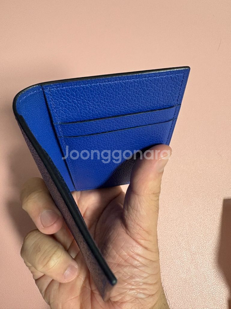 에르메스 카드지갑 블루로얄--2