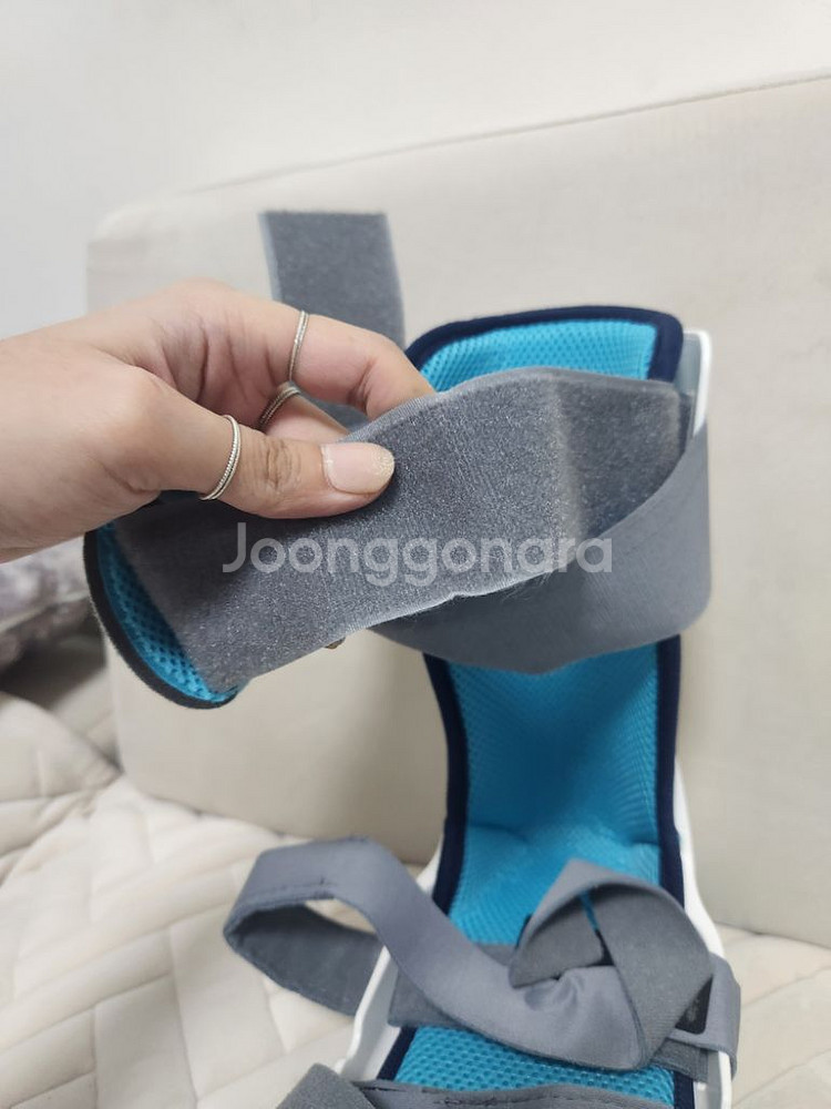 발목 반깁스 보호대 단하지 부목 아킬레스건염 보조기 짧--3