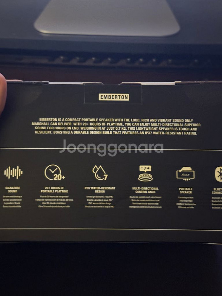 [새상품] 마샬엠버튼 블랙 화이트 판매합니다!!--3