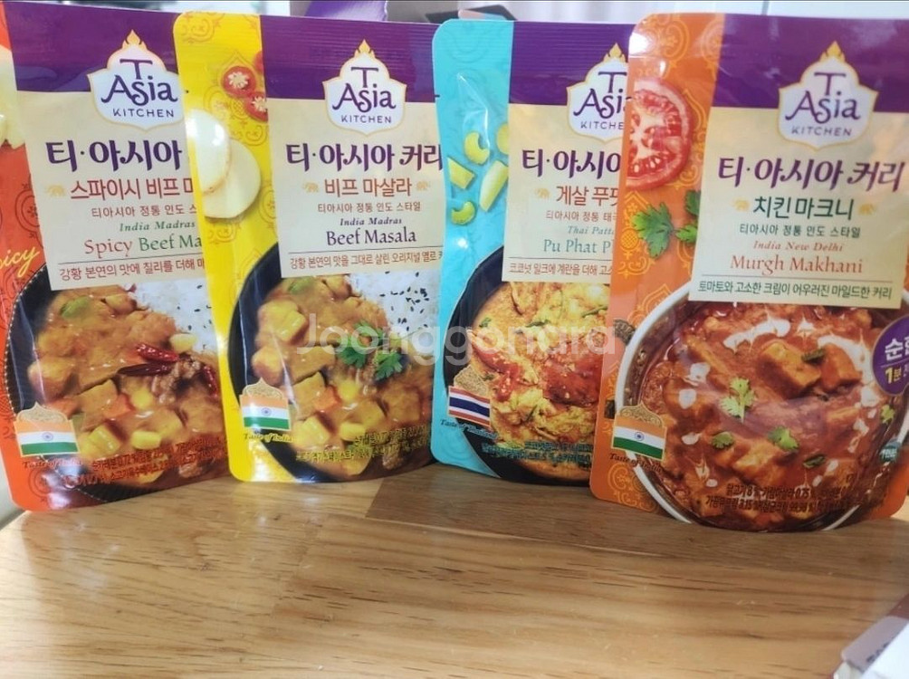 티아시아 커리 3분카레 4종--0