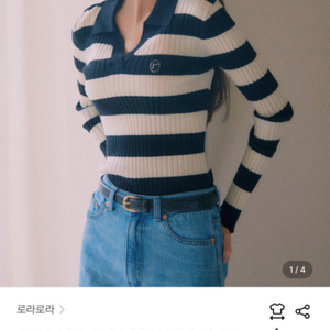 (로라로라) 카라 보더니트 블랙