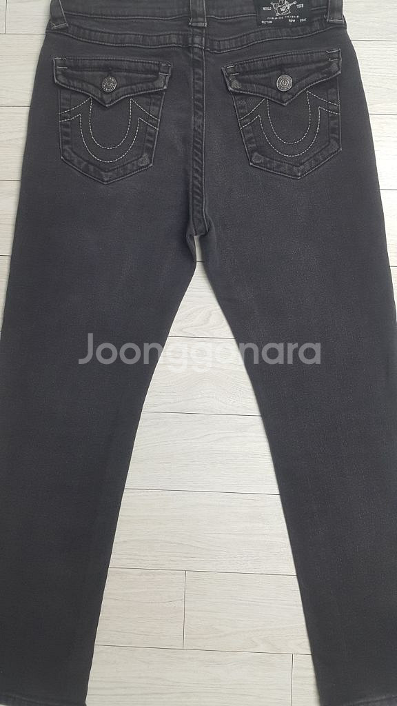 트루릴리전정품(여성스판) 얇은기모 청바지 30~31인치--6