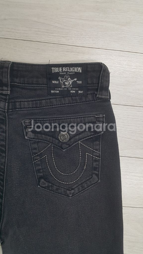 트루릴리전정품(여성스판) 얇은기모 청바지 30~31인치--8