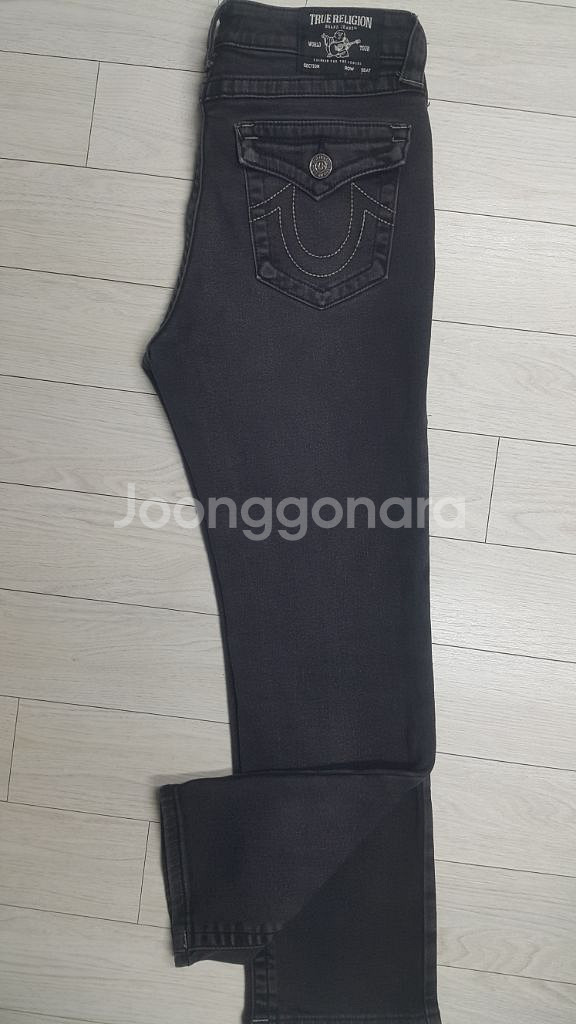 트루릴리전정품(여성스판) 얇은기모 청바지 30~31인치--9