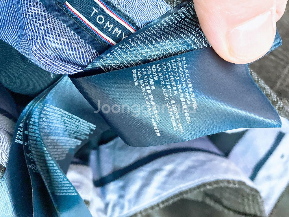 (32인치)타미힐피거남자울100%모직바지--4