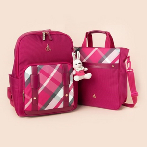 빈폴 클래식체크 여아 초경량책가방세트 핑크 초등저학년