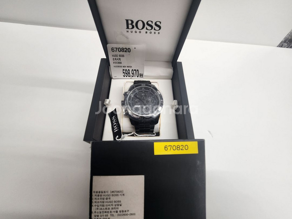 HUGO BOSS 휴고보스 남성시계(블랙)--1