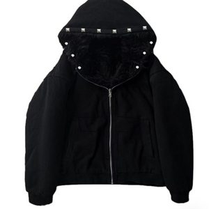 Empire Cross Faux Fur Hooded