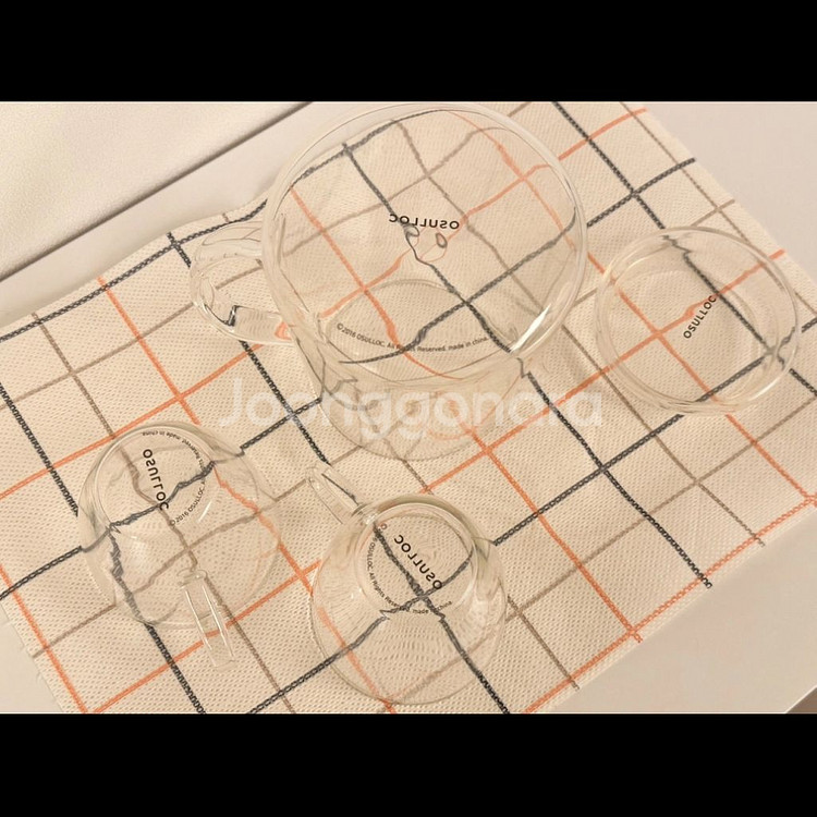 오설록 유리다기 다관 찻잔세트--2