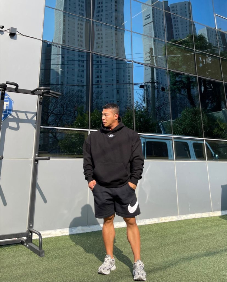 압도 기본 원형 그레이 후드 m 새상품--1