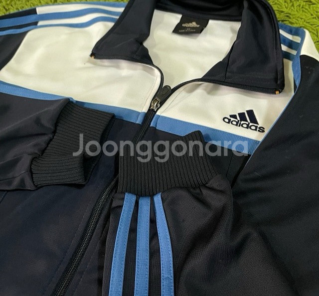 아디다스 화이트블루 트랙탑 져지집업 95/M--2