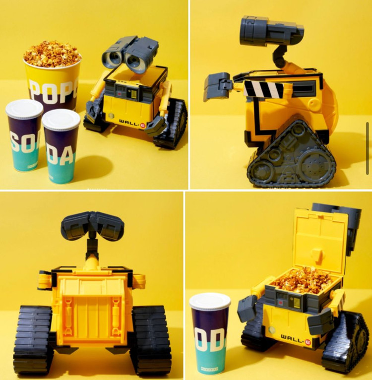 메가박스 디즈니 100주년 월E 팝콘통--1