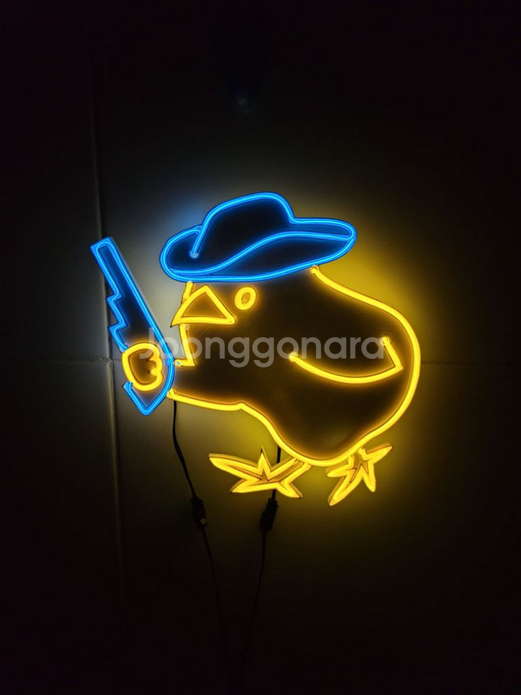 네온사인 병아리 카우보이 led 램프--1