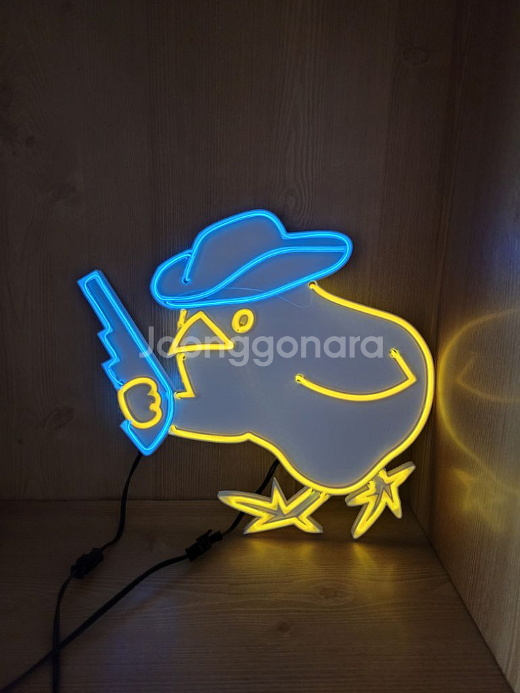 네온사인 병아리 카우보이 led 램프--4