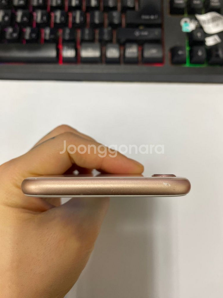 아이폰8 로즈골드 액정+뒷면 SS급 64G 배터리100--5