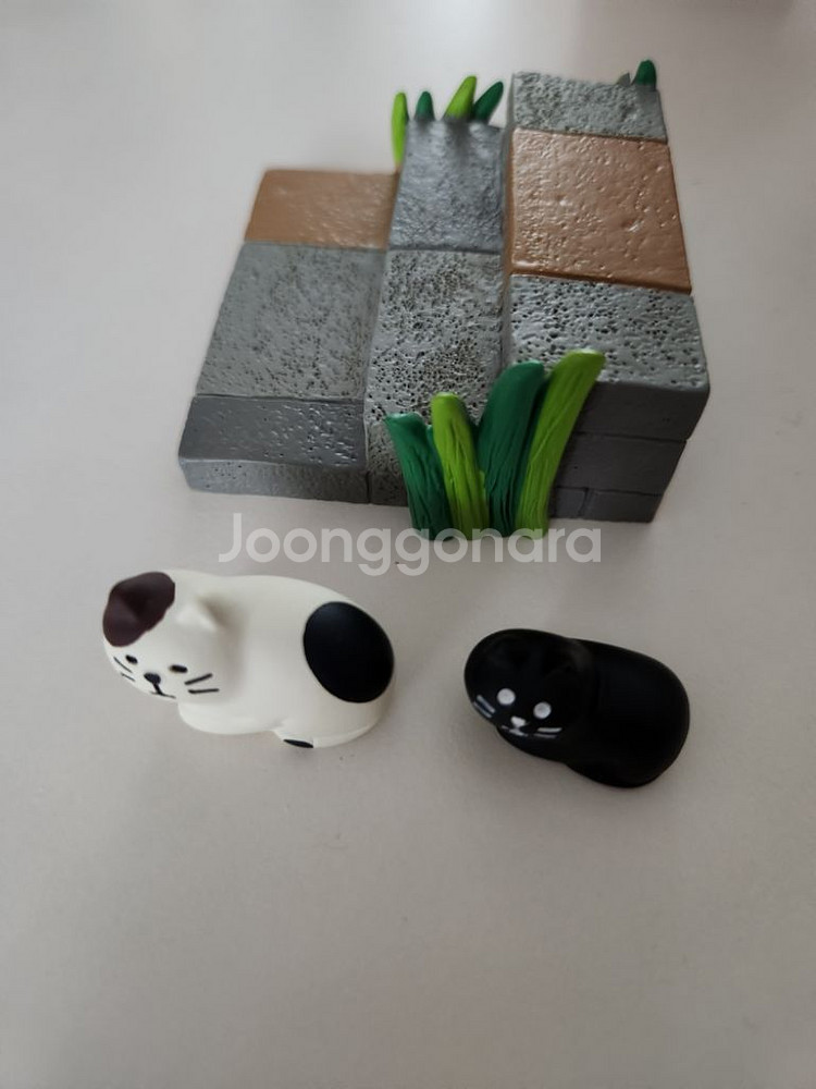 고양이 계단 장식품 냥이 메모꽂이 명함꽂이--2