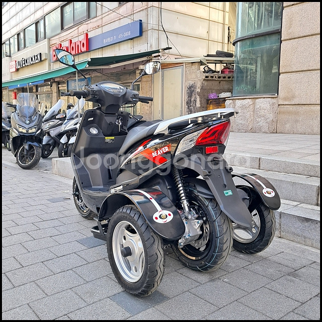 삼륜,사륜 오토바이 비버125V DLX CBS 보조바퀴--4