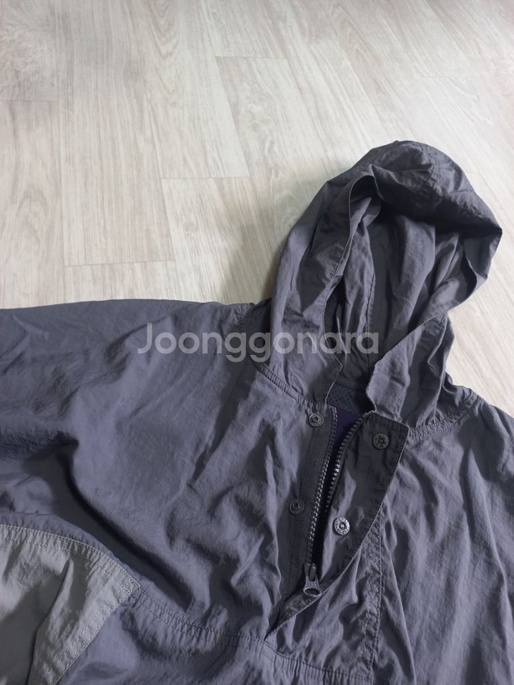 (L)비슬로우 하프집업 아우터 그레이--2