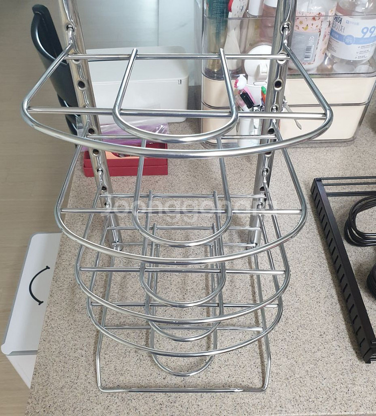 주방 후라이팬 냄비 정리대 길이 조절가능 거치대--1