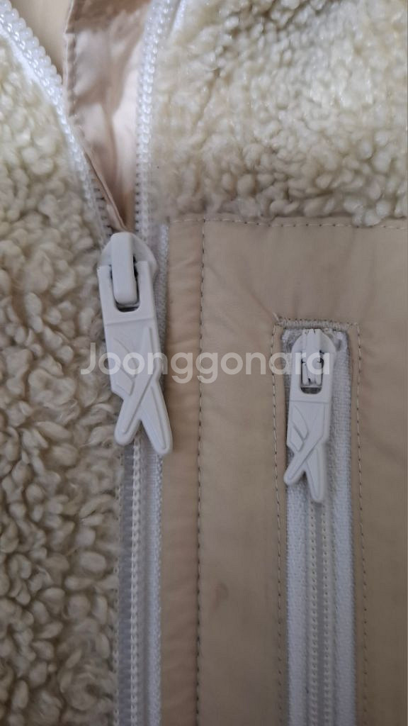 리복 뽀글이 조끼 L 양털 베스트--3