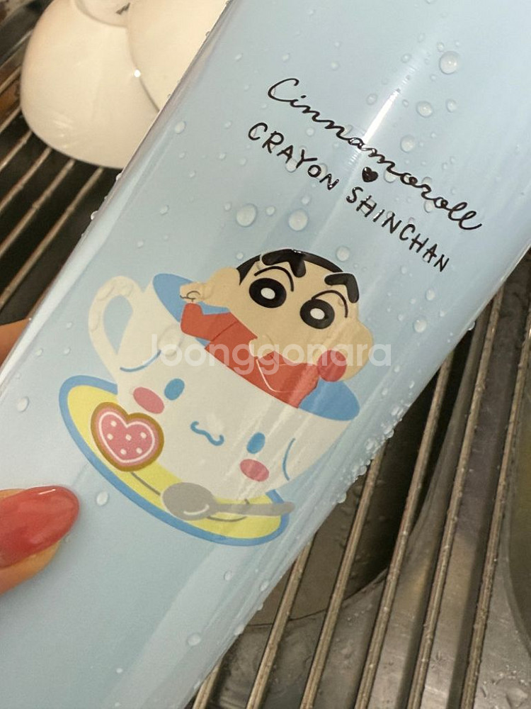 이디야 시나모롤x짱구 텀블러 700ml 미개봉--2