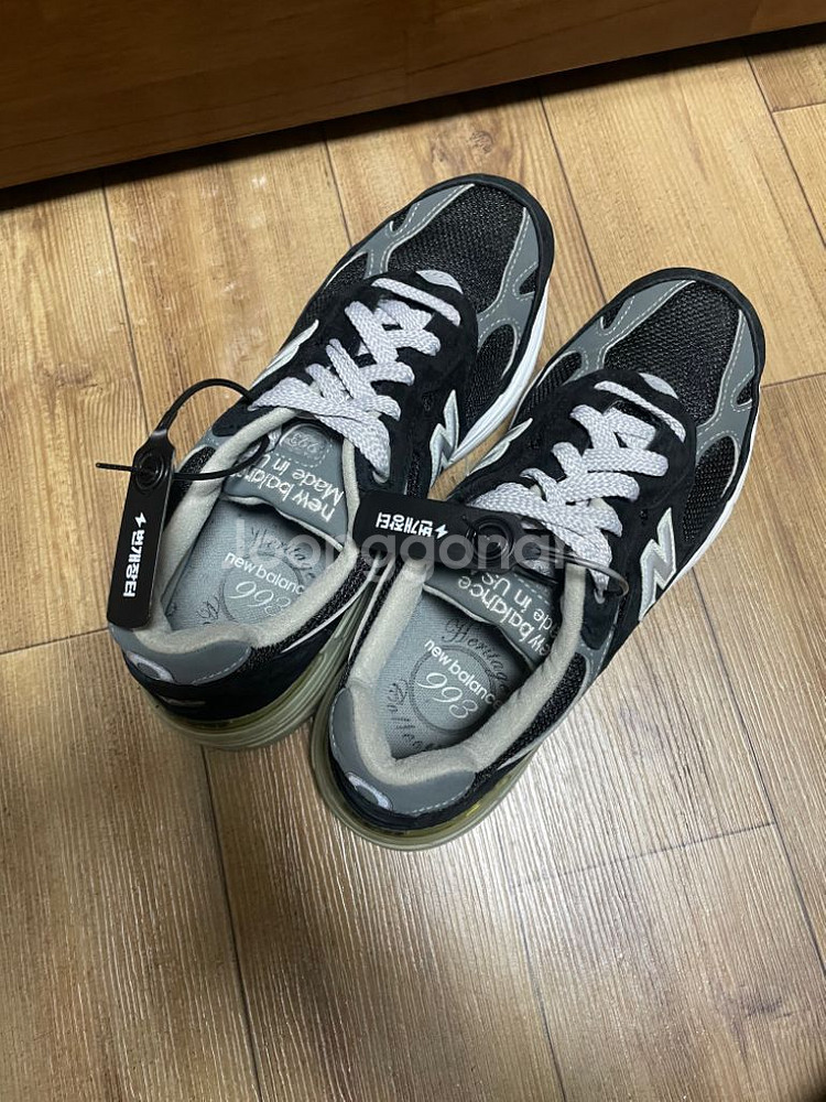 W 뉴발란스 993 블랙 b스탠다드 250mm--4