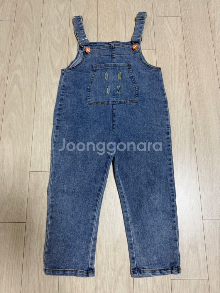 유아 멜빵 청바지 110--0