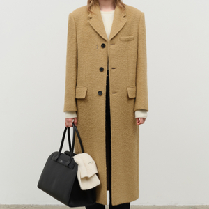 던스트 3 BUTTON BOUCLE WOOL COAT