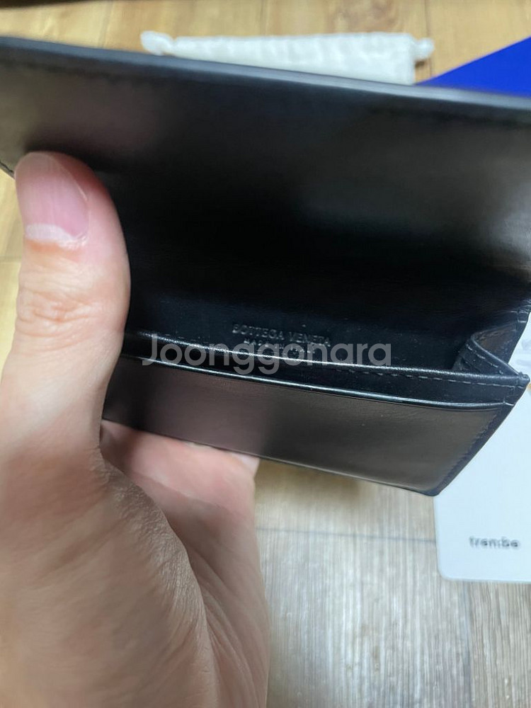 보테가베네타 카드홀더 카드지갑 명함지갑 블랙--4