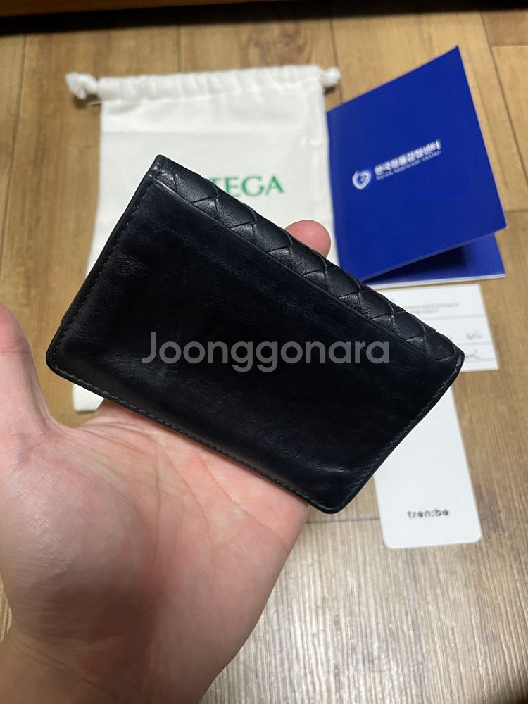 보테가베네타 카드홀더 카드지갑 명함지갑 블랙--2