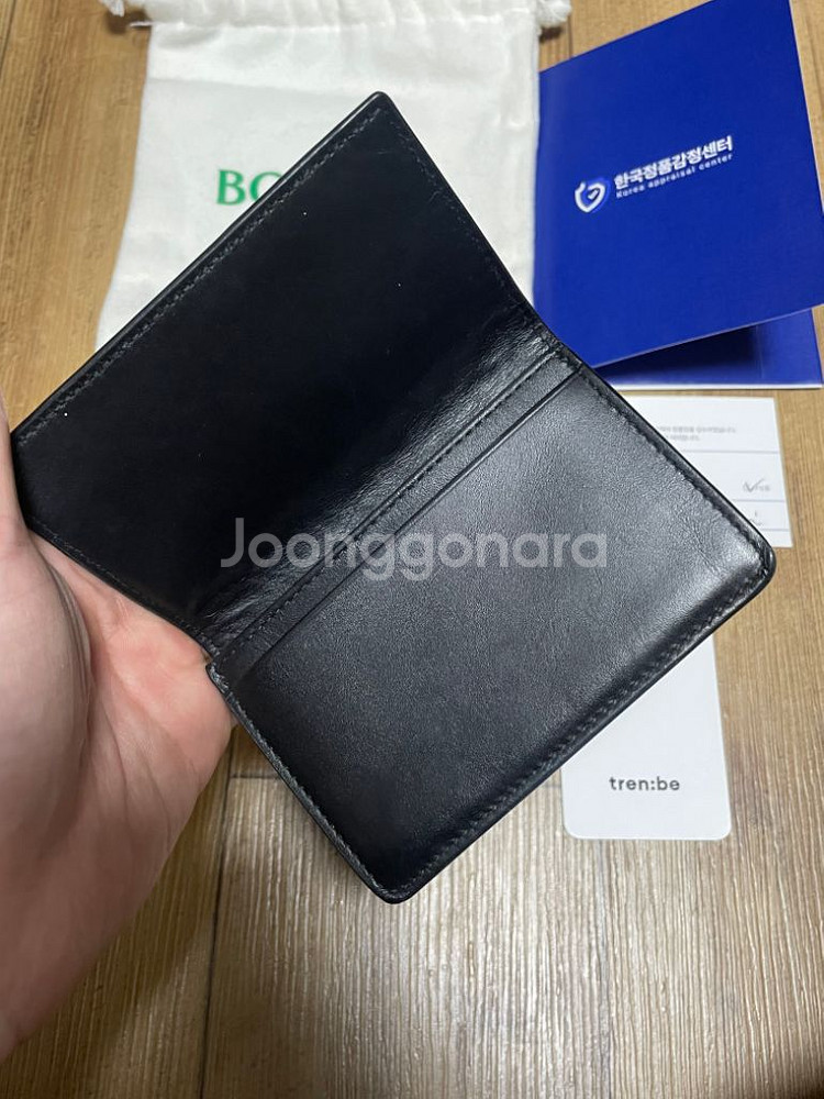 보테가베네타 카드홀더 카드지갑 명함지갑 블랙--3