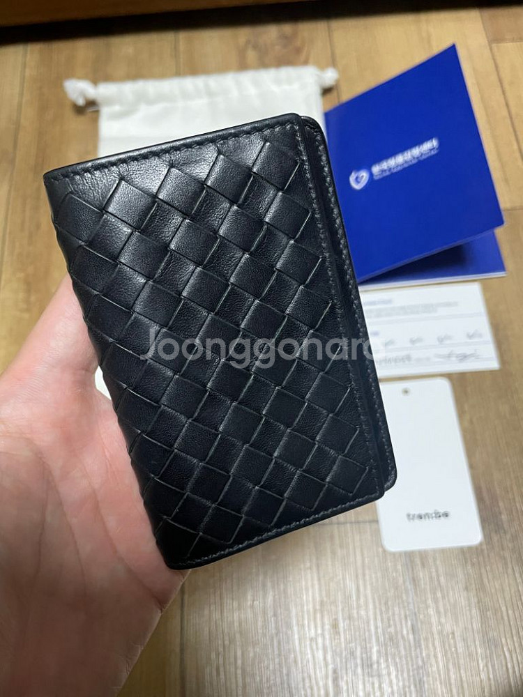 보테가베네타 카드홀더 카드지갑 명함지갑 블랙--1
