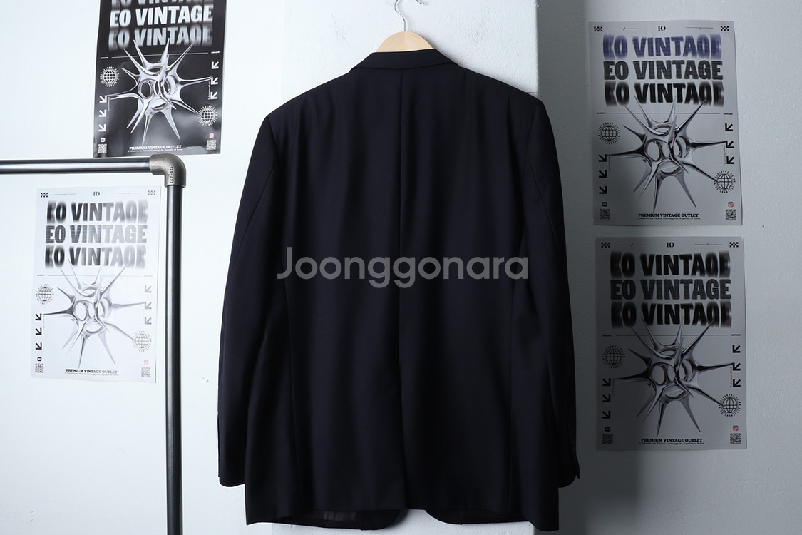 (XL) 닥스 정장 슈트 자켓 블레이저 네이비 울--6