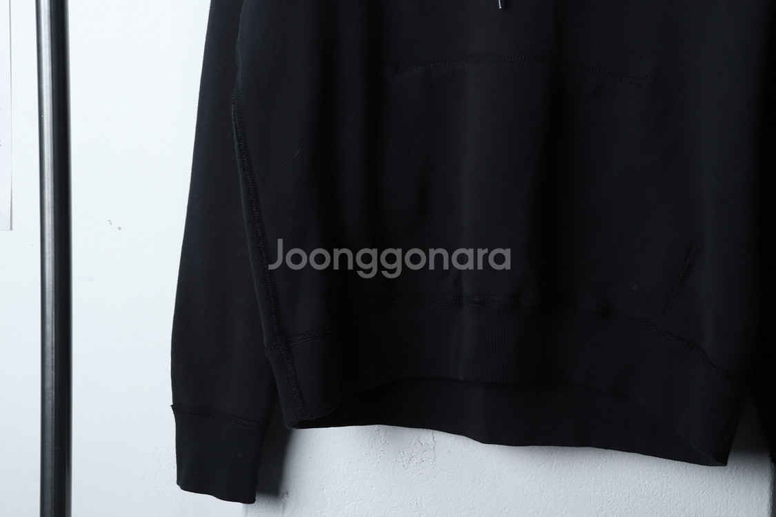 (M-L) 컨버스 후드티셔츠 블랙 올드스쿨 한정판--3