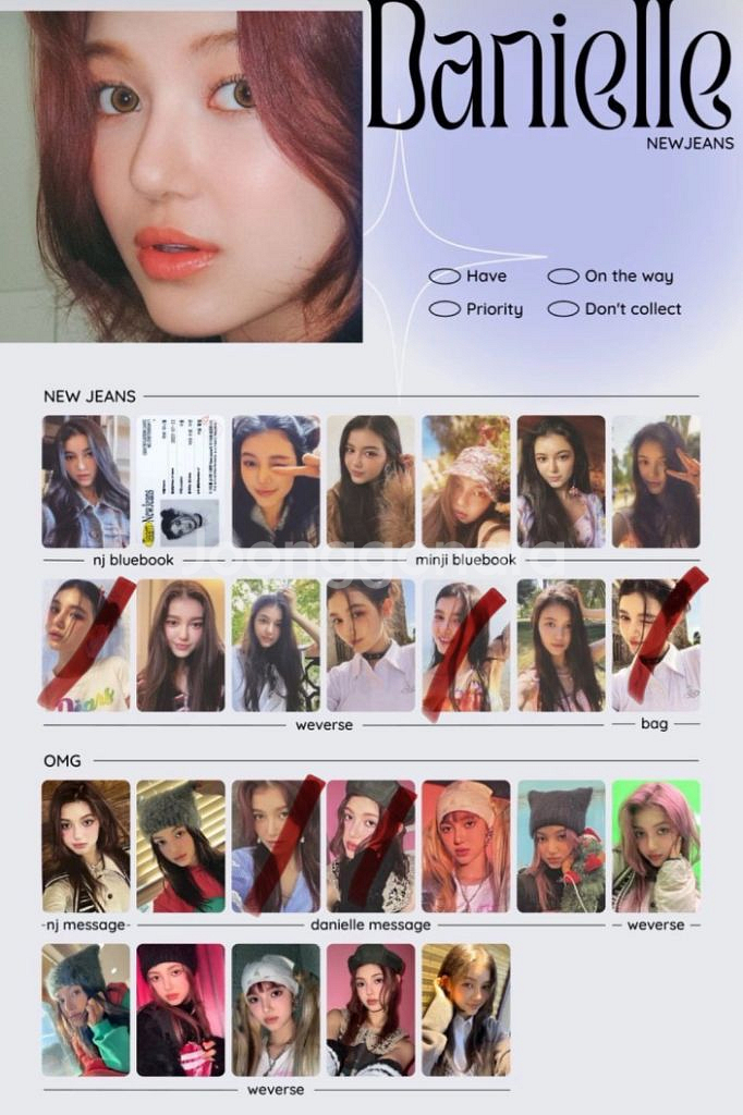 뉴진스 블루북 OMG 가방버전 포카 양도--1