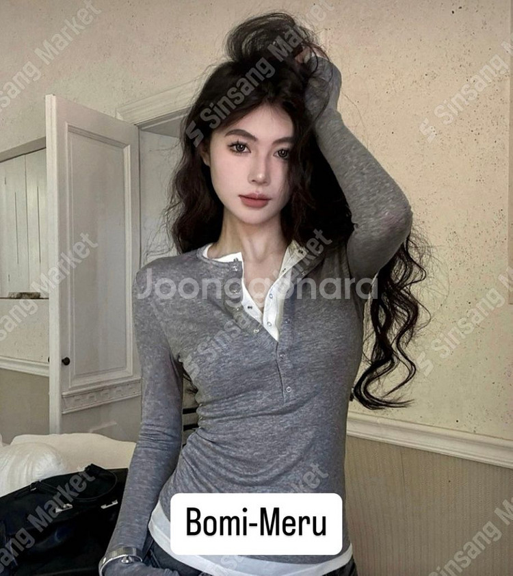 새상품)60%세일 레이어드 똑딱이 스냅티 옷 명품 신발--5
