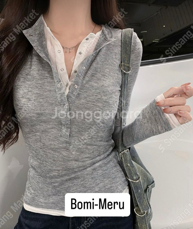 새상품)60%세일 레이어드 똑딱이 스냅티 옷 명품 신발--8