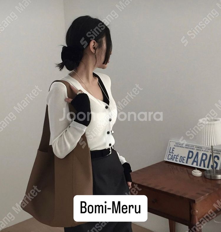 새상품)이중골지긴팔티 셔츠 블라우스 자켓 코트 가방 명--6