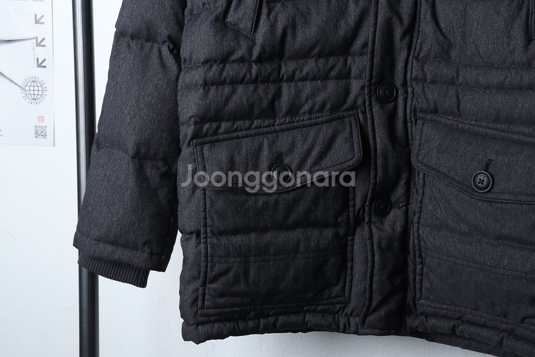 (M) 타미힐피거 패딩 점퍼자켓 챠콜 올드스쿨 한정판--3