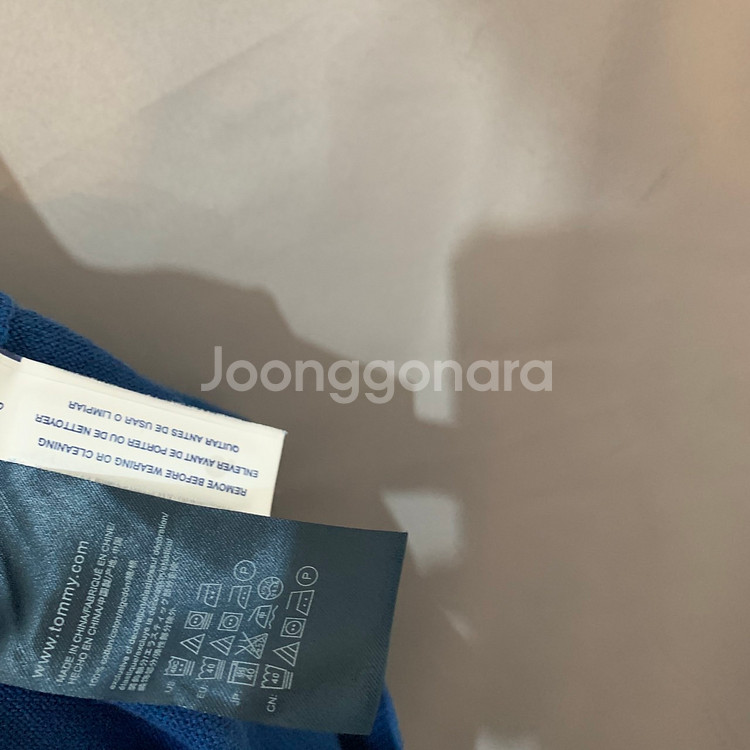100 L 타미힐피거 캐주얼 브이넥 니트 티셔츠--4