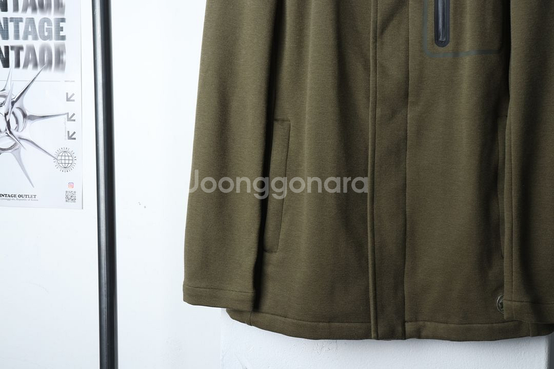 (M) 네파 집업 바람막이 점퍼자켓 카키 올드스쿨--3