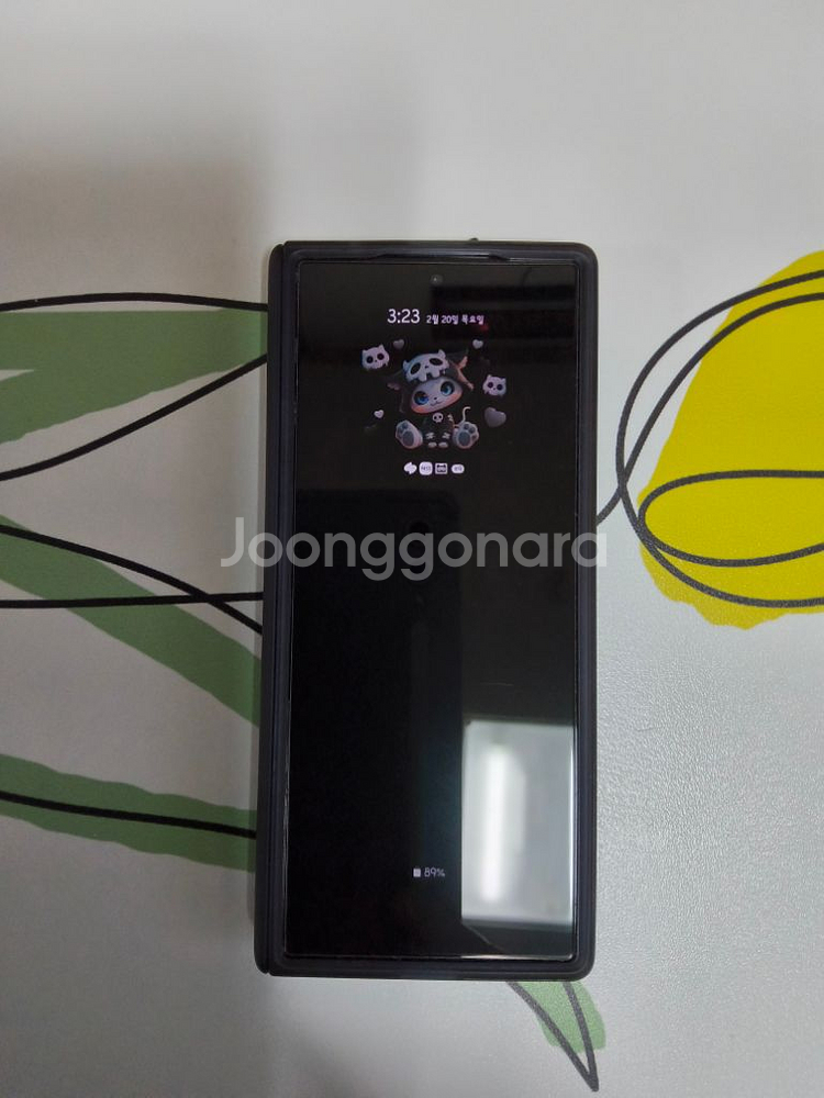갤럭시폴드6 U+ 512g 네이비 무기스 풀박 팝니다--3